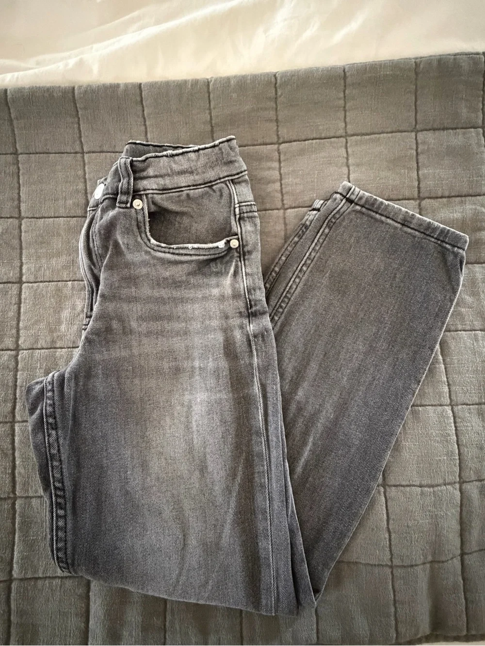 Zara Boys Straight Grey Denim Jeans